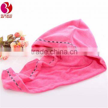 Wholesale cheap high water absorption microfiber hair dryer cap