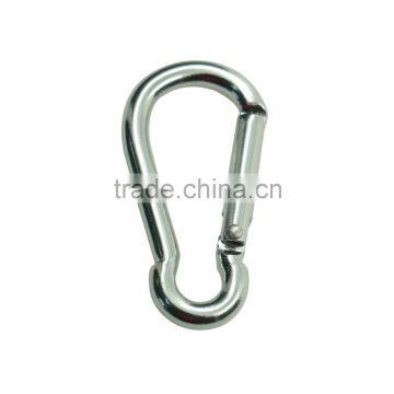 Round shaped lead free small silver aluminium carabiner hook for purse keychain