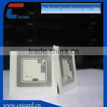 Customized Size 13.56mhz ntag213 nfc wet inlay antenna rfid sticker