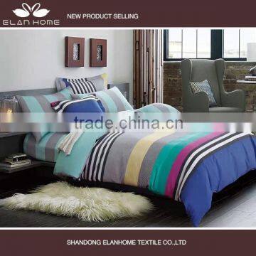 100% cotton 128*68 40s*40s pigment printed luxury bedding set with zipper