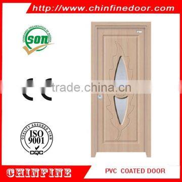 Latest Design Wooden Room PVC Door (CF-W043)