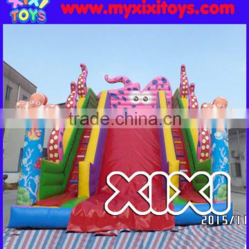 Popular sea animal inflatable slide for kids