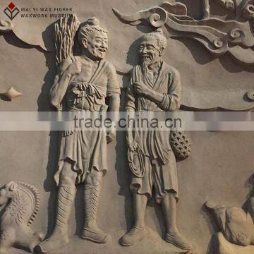 Customized realistic folk art sculpture for interior decoration