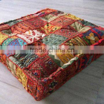 INDIAN HANDWORK ALTERATION FLOOR CUSHION