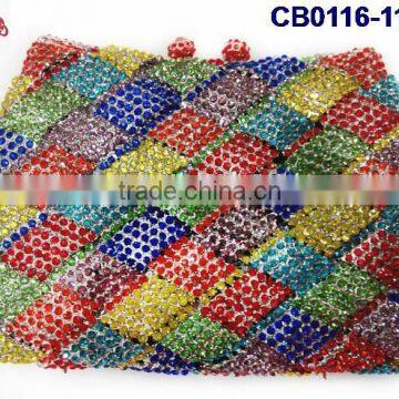 Multicolor and too beans/stones of shinning bag for weeding party CB0116-11