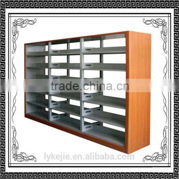 6-tier Double Face Function Steel bookshelf 3 tier Metal Bookshelf cheap supplier metal bookcase