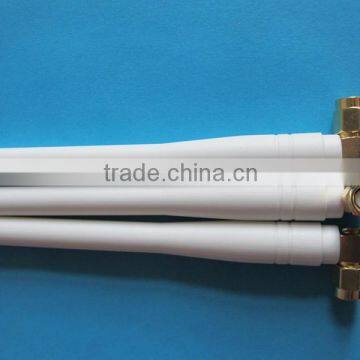 GSM Rubber Antenna With SMA 90 Degree Connector White Rubber Duck Antenna Hot Selling for Wireless Router Phone photo-2