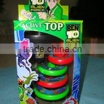 New wholesale kids flashing spinning top with light and music