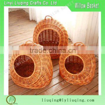 small indoor willow cat basket house for pet