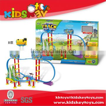 2016 Good selling battery operated train set toy cars race track electric train toys