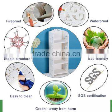 HOME-GJ Living Room Decorated White Corner Bookcase photo-6