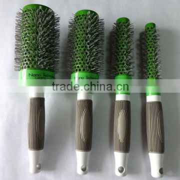 Professional salon plastic hair brush