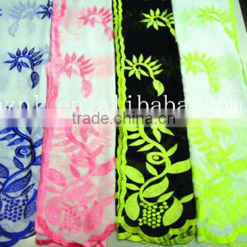 African Muslim Scarf for Women/embroidered Silk Scarf/shawl Scarf photo-2