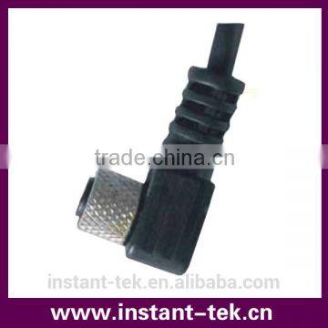 INST M8 female male angle 90 degree cable mould 4pin circular ip67 waterproof connector