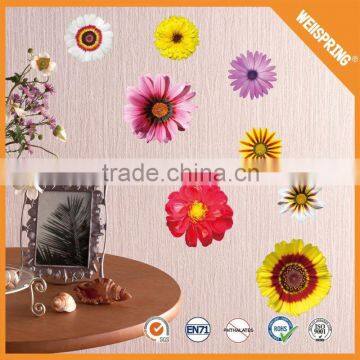 Removable 3d wall sticker,fancy sticker 3d cartoon, flower 3d sticker