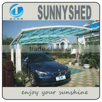 Aluminum single carport with polycarbonate high quality