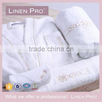 Wholesale 100% Cotton 5 Star Hotel Velour Shawl Collar Bathrobe