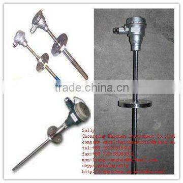 Industrial Thermocouple Sensor with Flange Thermowell