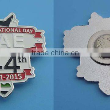 High Quality Cheap 2015 UAE 44th National Day Gifts Brooch Badge Pin