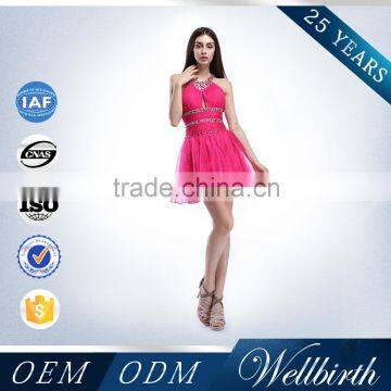 Gorgeous Sheath High Neck Petite Formal Evening Gowns With Beading photo-4