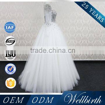 WD7 Hot Sale Senior Hand-made Grade A Crystal and Beaded Wedding Dresses photo-4