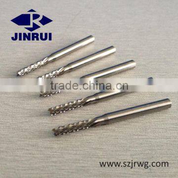 Soild spiral downcut router bits