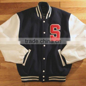 Cotton Varsity Letterman Jackets with Chenille patch