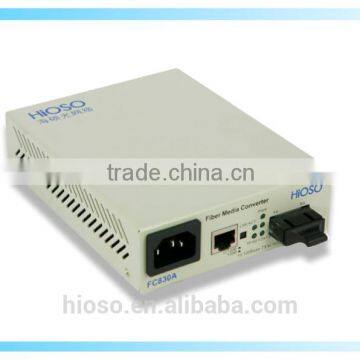 10/100M LFA function managment fiber optic to rj45 media converter