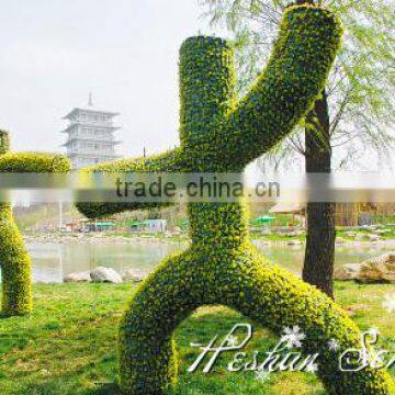 Garden landscape wholesale artificial topiary grass plant fake green sculpture for sale