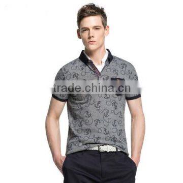 New Printed Polo Shirt For Casual Work Uniforms With 100% Cotton T-Shirt