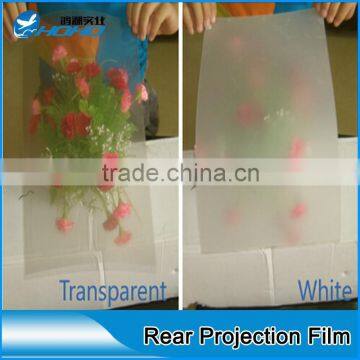 High definition black hologram rear projection film,use under direct sun &light