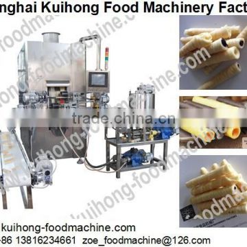 KH full automatical chocolate centre filling egg roll roller machine / egg roll rolling machine / egg roll biscuit machine