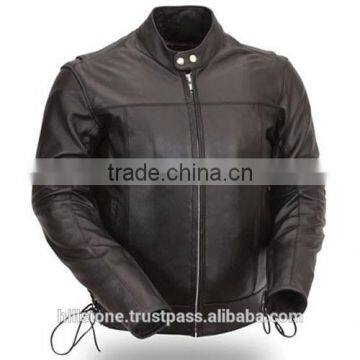 Cowhide MEN'S LEATHER MOTORBIKE JACKETS