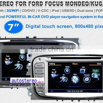 7 inch Car GPS Navigation for Ford FocusKuga Mondeo S-max Galaxy car SAT NAV CAR Autoradio DVD player