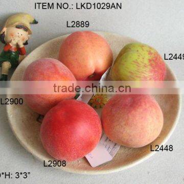 2013Artificial Fake Fruits 3*3 Inch Artificial Polyfoam Weighted Peach House Decoration