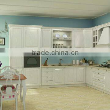 PVC Kitchen Cabinet With European Style White photo-5
