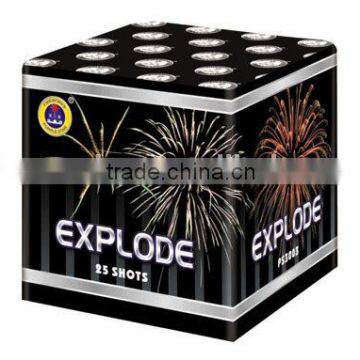 25 shots 0.8'' fireworks cakes hot selling