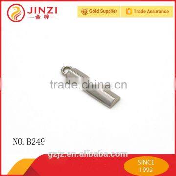 High quality metal nickel zipper puller design for bag garment accessories