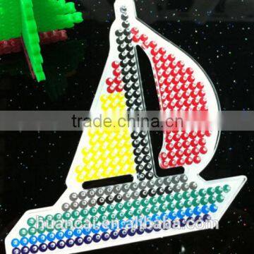 Perler Hama Beads with clear Pegboards tweezer