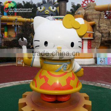 Cartoon hello kitty fiberglass statue