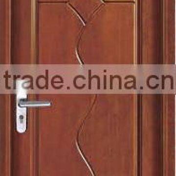 Solid wood security single design door YHD-1625