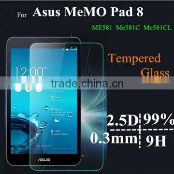 Tempered Glass Film Screen Protector for Asus MeMO Pad 8 ME581C Me581/ME181C 8.0"