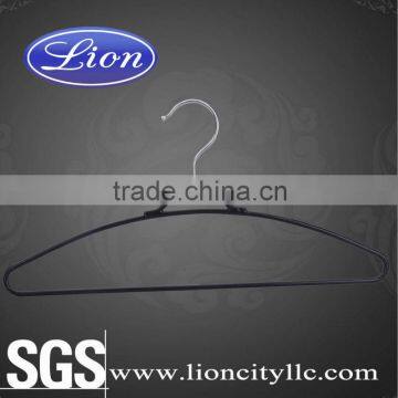 black wire metal hanger for coat