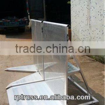 New Style aluminum crowd control stage barricade manufacturer with TUV test report