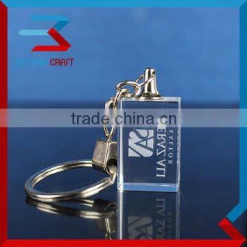 Crystal Glass Laser Keyring With Factory Price