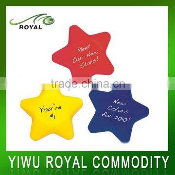 OEM Logo PU Foam Star Shape Promotional Anti Stress Ball