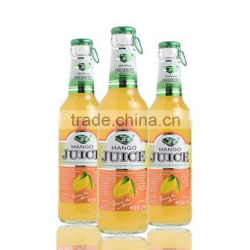 Crown cap sealing type high flint glass material glass bottles for juice