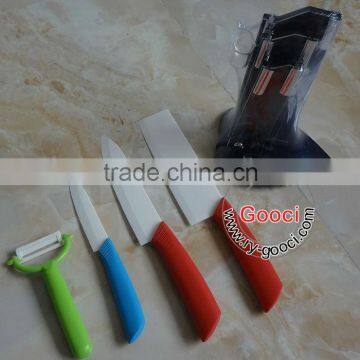 4"+ 6"+ 6.5"+Peeler Ultra Sharp Kitchen Ceramic knife Set Cutlery Knives straight