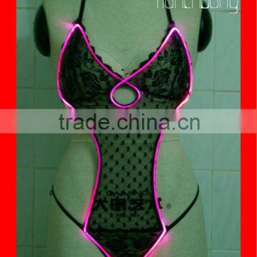 RF Remote Control Light Up Adult Costumes, Programmable Cowgirl Dance Costume photo-2