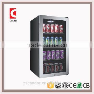 Candor: 3.1 cu.ft Upright Commercial display Refrigerator, Beverage Cooler Merchandiser Fridge with ETL-NSF approvals JC-88